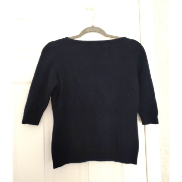 central park west cashmere Women's Sweay Medium Dark Blue - Picture 6 of 6